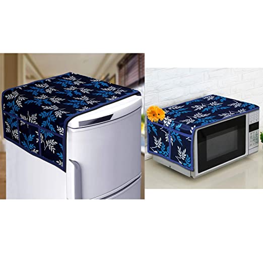 PrettyKraftsÂ Appliance Cover 1 Refrigerator Top Cover - (Multi Flower)