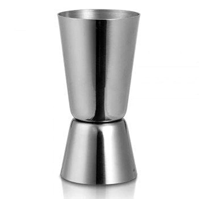 AYURVEDACOPPER Stainless Steel Bar Tools | Bar Accessories | Double Sided Jigger Set | Cocktail Measure | Shot Glass Peg Measure 30 (1 Oz) & 60ML (2 Oz)