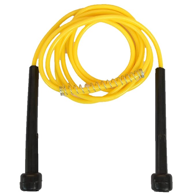 Spanco Jumping Skipping Rope with Comfortable PVC, Pencil Shape Handle for Weight REDUCING/Warm-UP/Gym/Sports & Gym Fitness.
