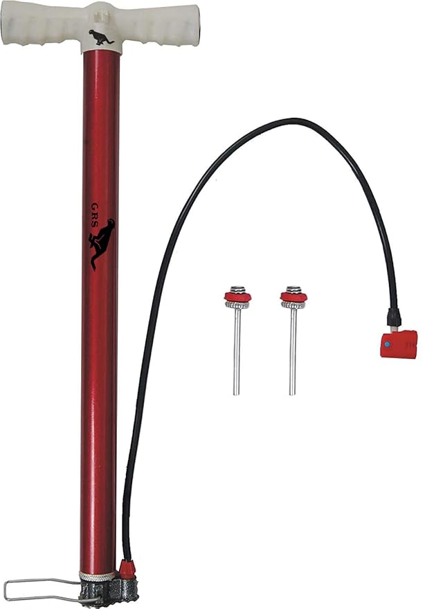 GRS P101 AIR Pump with 2 Needle for Cycle, Football, Volleyball, Basketball, Handball (Multicolour, Nylon & Alloy Steel)