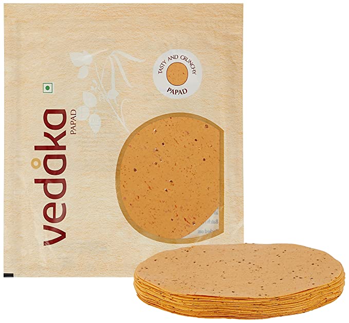Amazon Brand - Vedaka Chana Masala Papad, 400 g