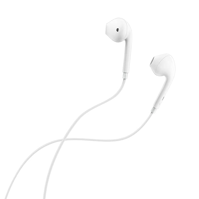 [ ] - Lava Elements E4 in-Ear Earphone with Mic and Clear Sound, White