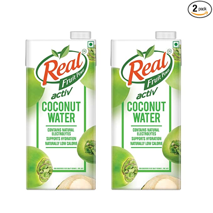 DABUR Real Activ Coconut Water Bottle, 2 x 1000 ml