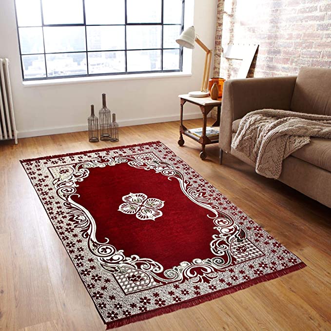 Tanishq Decor Designer Superfine Exclusive Velvet Carpet / Rug / Living Room / Bedroom | Hall | School | Temple | Bedside Runner
