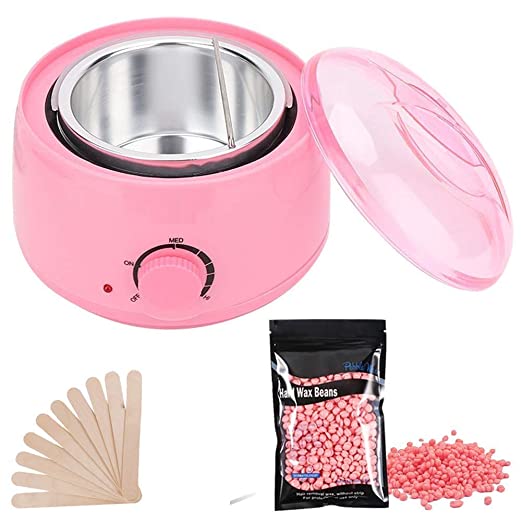 Big saving Waxing Kit Combo Wax Warmer Hot Wax Heater with Hair Removal Wax Beans(100g) and Wooden Chips for Hard, and Waxing Kit for Women - Multi Color