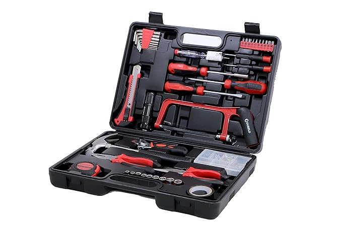 DURELO HTK-126 Hand Tool Kit (Red, 126 pieces)