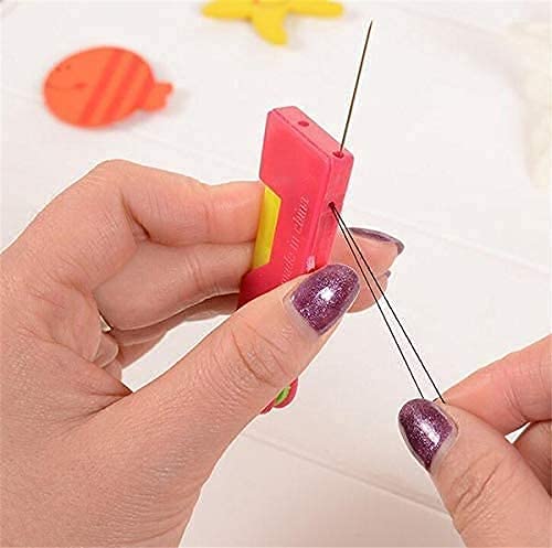 FRIZON Automatic Needle Threader Thread Guide Elderly Use Device Sewing Tool (Multicolor)