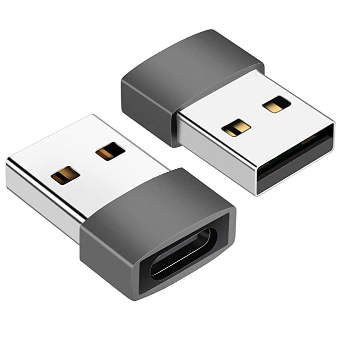 Kanget [2 Pack] USB Type C Female to USB Male Adapter with Standard USB 3.1 Interface (5 Gbps) (2Pcs.)