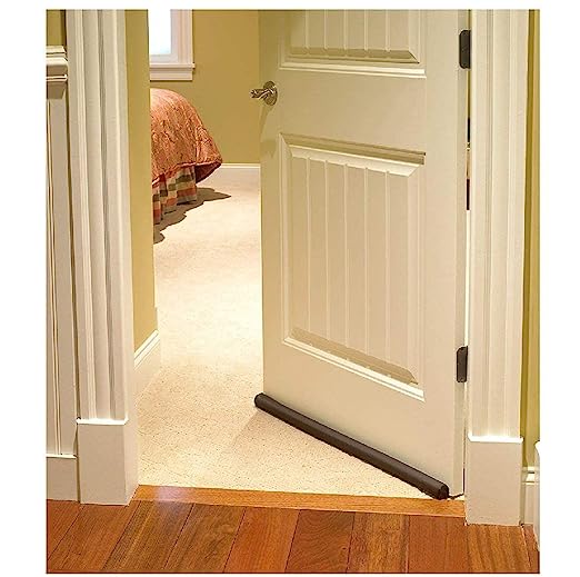 Radiant" Sound and Dust Proof Twin Under Door Draft Fabric Guard | Gap Sealer - Stops Light/Dust/Cool Air Escape | (Brown)