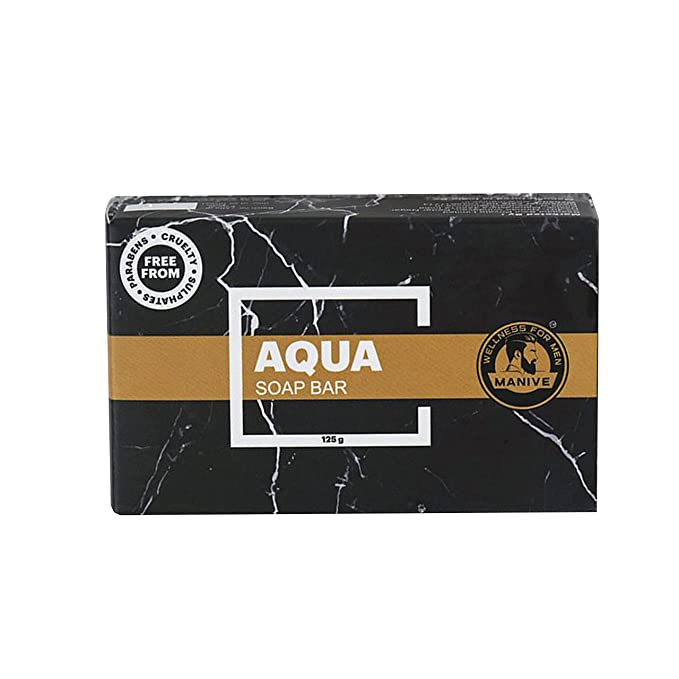 Manive Aqua Soap Bar With Long-Lasting Fragrance To Fight Body Odour- 125 gms