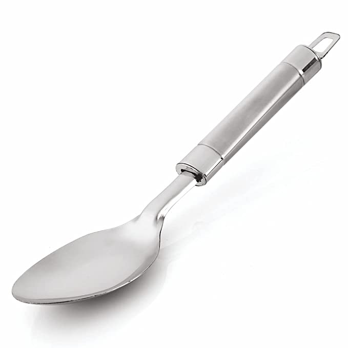 Signoraware Serving Spoon (Dual Tone) 10 inch, Set of 1, Silver