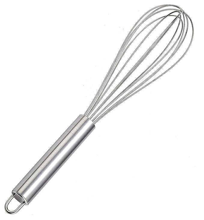 Clazkit Stainless Steel 11" Hand Whisk for Coffee, Matcha, Beating, Milk Frothing, Baking, Mixing Sauces and Salad Dressings, Cooking, Blending, Whisking, Beating, Stirring Kitchen Tool