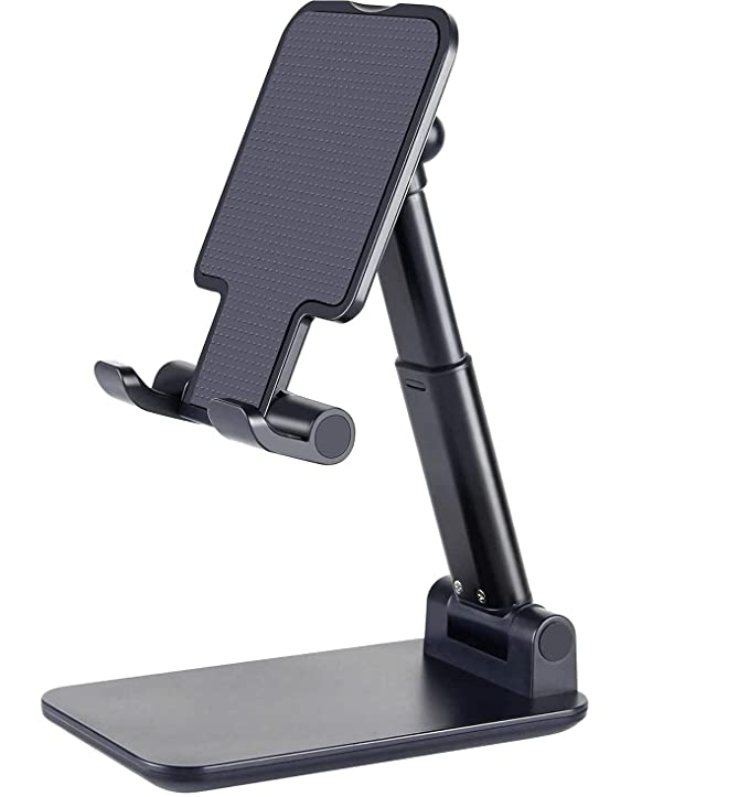Trìmoto Adjustable Cell Phone Stand, Foldable Portable Phone Stand Phone Holder for Desk, Tablet Stand Compatible with Mobile Phones/iPad/Tablet/Kindle - Multicolour