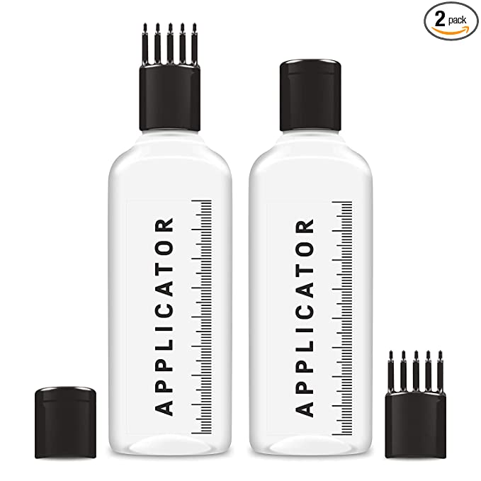 [Apply Coupon] - Mapperz Hair Root Applicator Bottle Applying Hair Oil Shampoo and Medicine 120 ml | (Pack of 2)