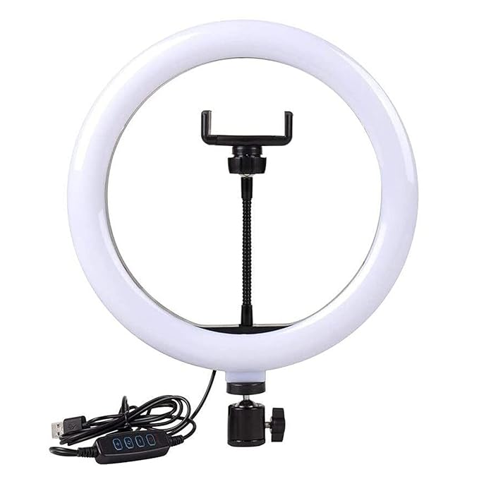 Right Plus 10" Inch LED Ring Light | Multicolour Lights | Makeup & Vlogging | Videography | Mobile Phone | All Cameras | Compatible with iPhone/Android | Selfie | YouTube | Photo-Shoot | Video Shoot