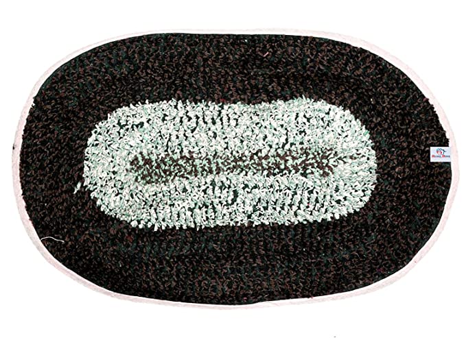 Heart Home Cotton Indoor Doormat Dirts Trapper Mat Bath Door Mat Machine Washable for Porch/Kitchen/Bathroom/Laundry Room (Multicolor), Standard (HS39HEARTH022063)