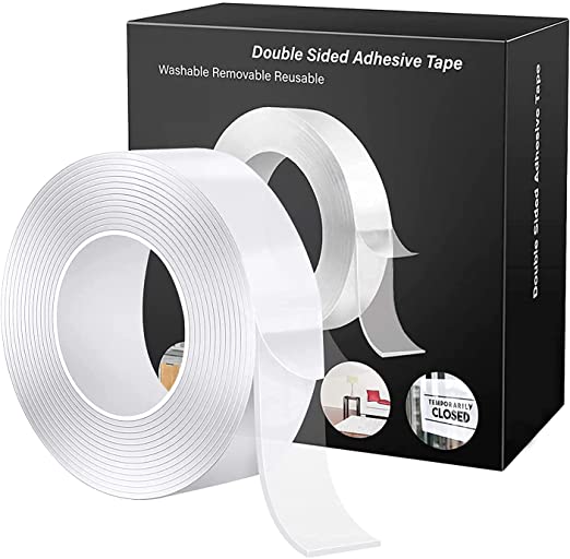CIVILION Double Sided Tape Heavy Duty - Multipurpose Removable Traceless Mounting Adhesive Tape for WallsAnti-Slip Heavy Duty Double Sided Tape for Walls Kitchen Carpet Fixing Photos Pasting