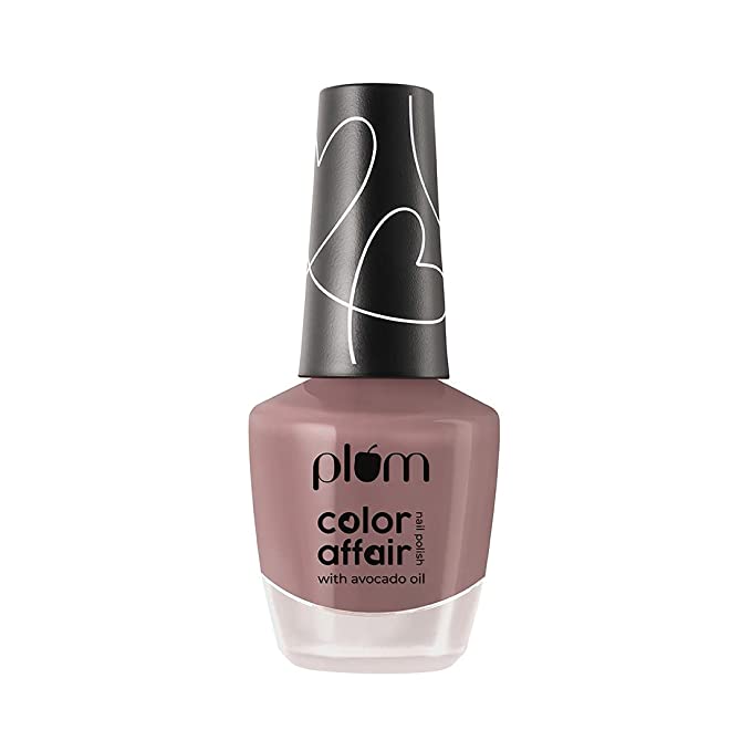 [Apply Coupon] - Plum Color Affair Nail Polish | 7-Free Formula | High Shine & Plump Finish | 100% Vegan & Cruelty Free Nailpaint | Lilac Dawn - 132 | 11 ml