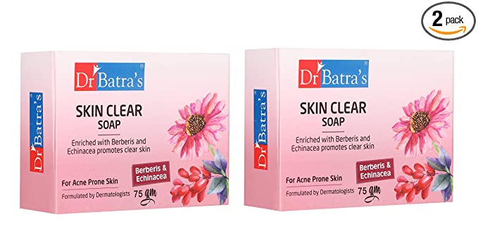[Apply Coupon] - Dr Batra's Skin Clear Soap 75 gm (Pack of 2)
