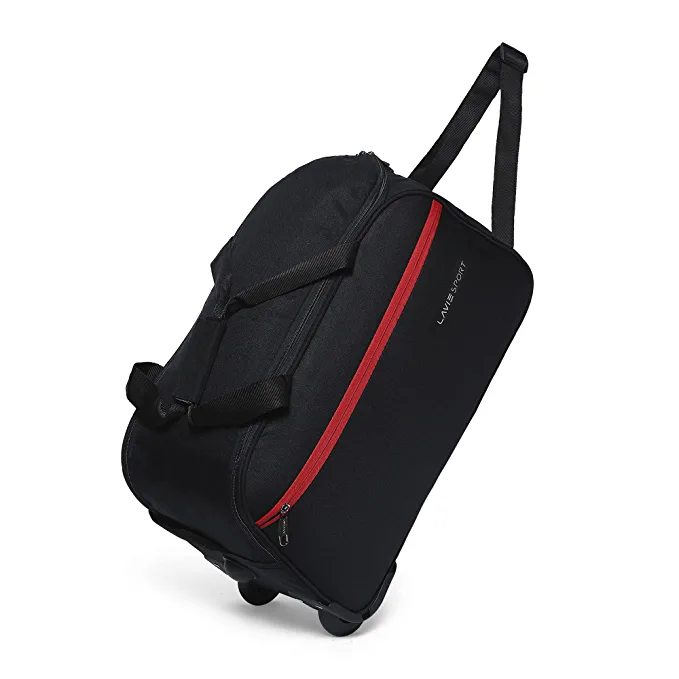 [Apply Coupon] - Lavie Sport Lino M Duffle Wheeler Bag | 2 Wheel Duffle Bag | Duffle Bag with Adjustable Handle