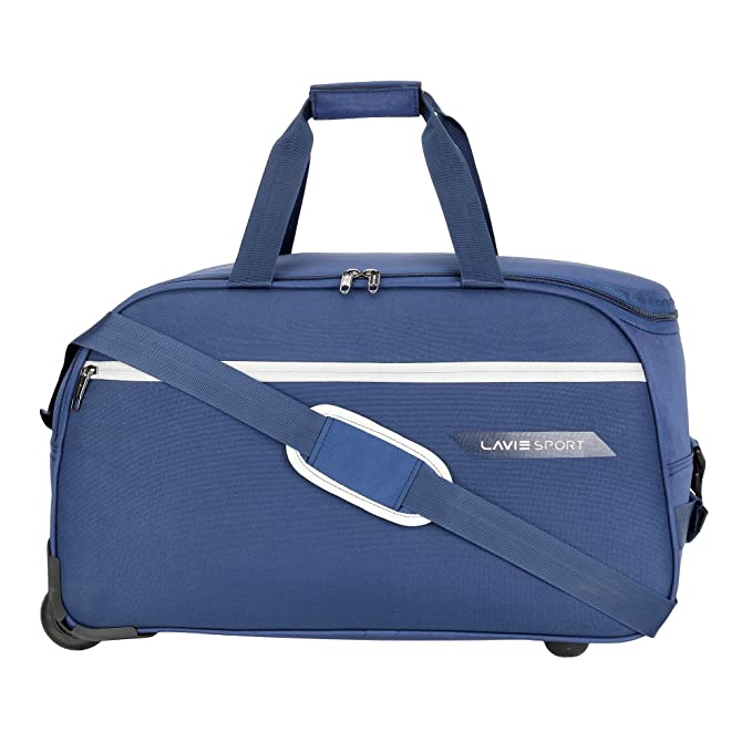 [Apply Coupon] - Lavie Sport Lino M Duffle Wheeler Bag | 2 Wheel Duffle Bag | Duffle Bag with Adjustable Handle