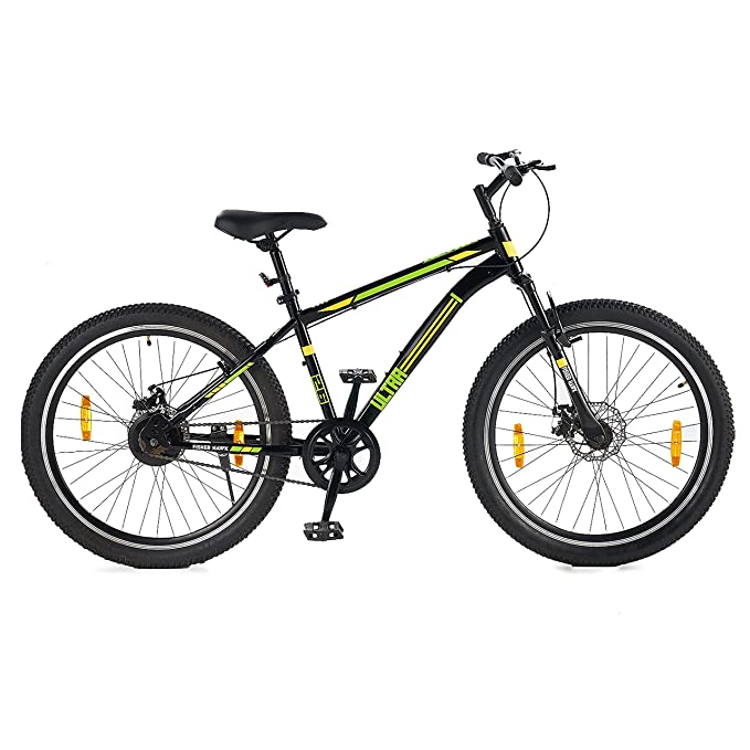 Fisher & Hawk Ultra 26T with Disc Brake and Suspension Cycle I Ideal for: Above 12 yearsI Frame Size: 18" | Ideal Height : 5 ft 4 inch+ I Unisex Cycle| 85% Assembled (Easy self-Assembly)