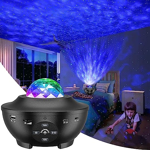 Galaxy Projector, Star Projector 3 in 1 Night Light Projector w/LED Cloud with Bluetooth Music Speaker for 1-16 Years Baby Kids Bedroom/Game Rooms/Home Theatre/Night Light Ambiance