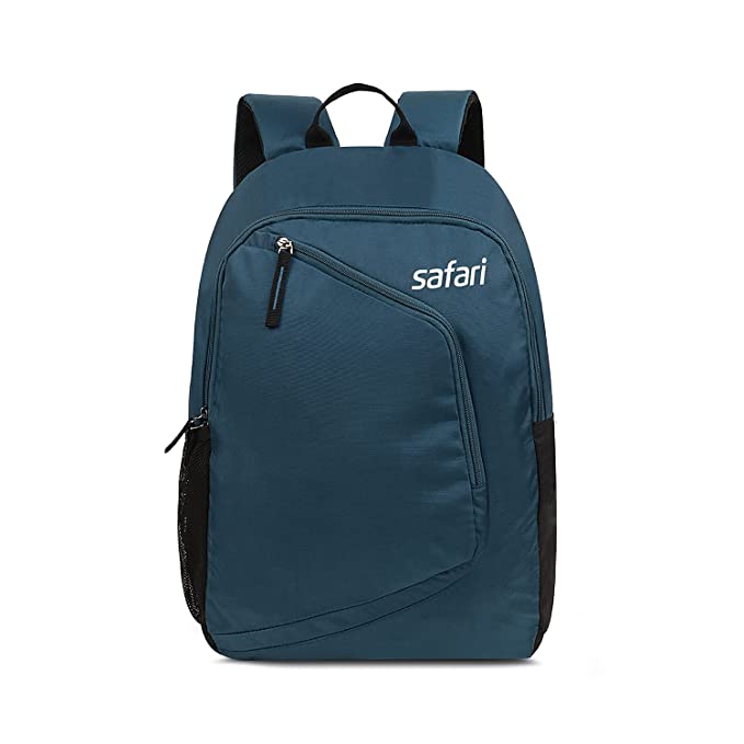 Safari Hexa 21 Ltrs Small Standard 3 Compartment Backpack | Water Resistant- Blue