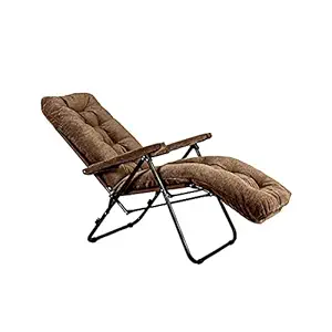 [Apply Coupon] - FURLAY Foldable Recliner Chair and Easy Chair | 2 Years Warranty | 6 Adjustable Position (Coffee Brown) Cotton