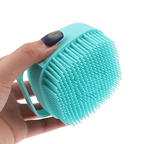 GLUN® Silicone Brush with Shower Gel Dispenser, Mud & Dirt Remover with Soft Silicone Bristle with Non-toxic Brushes Pack of 1