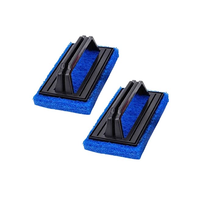 Sulfar Tile Cleaning Multipurpose Scrubber Brush with Handle, 0222_Pack of 2(Multicolor)