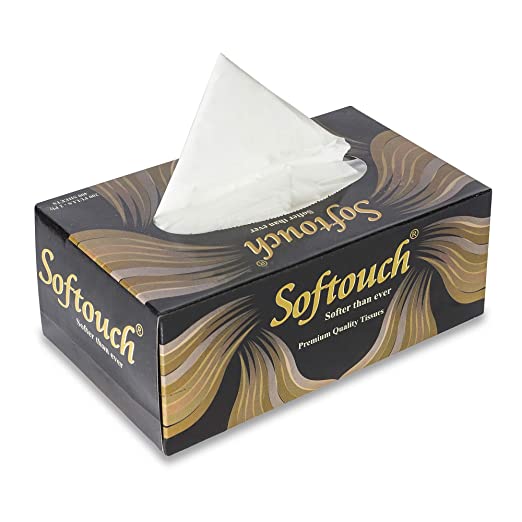 Softouch Face Tissue Box 200 pull 400 Sheet