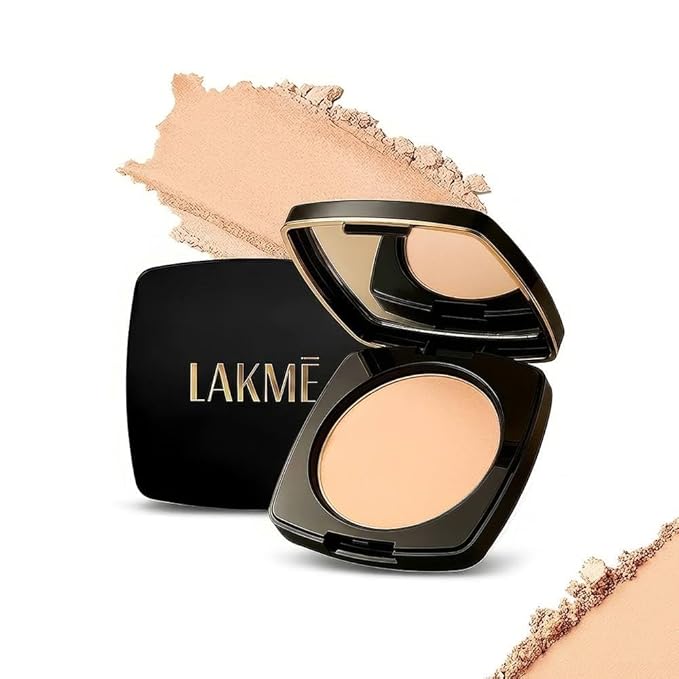 Lakme Forever Matte Compact, Smooth Finish, Lightweight Compact Powder That Lasts for 12 HrsFor A Natural Even Toned Look, Marble, 9g