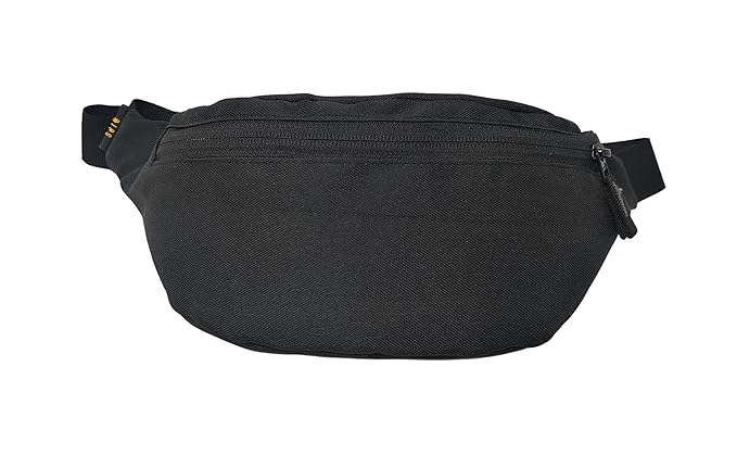 QIPS Waist Bag Waist Pack Travel Zip Pouch Sports Bag Bum Bag Fanny Bag Fanny Pack Cycling Bag for Men and Women, Black