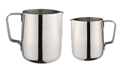 Dynore Stainless Steel Milk Jug- Set of 2 600/800 ML