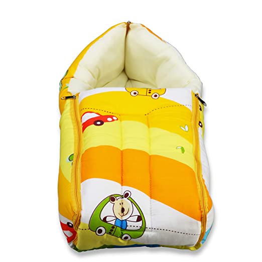 LuvLap 3 in 1 Baby Bed, Sleeping Bag & Carry Nest, Cotton Baby Bedding for New Born & Infant, Portable Bassinet, for Baby Carrying & co Sleeping, Unisex Baby Sleeping Bed, 0M+ (Cars print, Multicolour)
