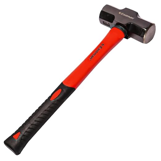 Eastman Sledge Hammer With Fibre Glass Handle For Better Gripping And Shock Proof Application Industrial & Professional Use with just 900 gms weight (E-3036)