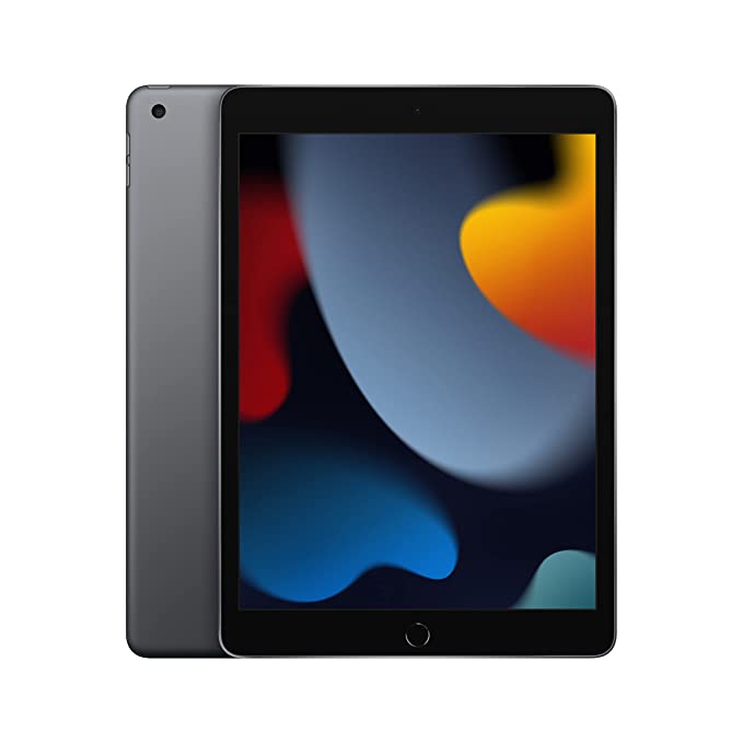 Apple iPad (9th Generation): with A13 Bionic chip, 25.91 cm (10.23) Retina Display, 64GB, Wi-Fi, 12MP front/8MP Back Camera, Touch ID, All-Day Battery Life  -  Silver