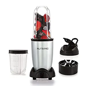 NutriPro Juicer Mixer Grinder - Smoothie Maker - 500 Watts (2 Jars & 1 Blade, Silver) - 2 Year Warranty
