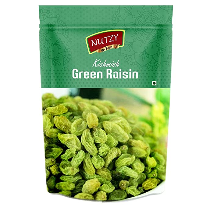 Nutzy Premium Dried Fruits (Green Raisins/ Kishmish, 200)