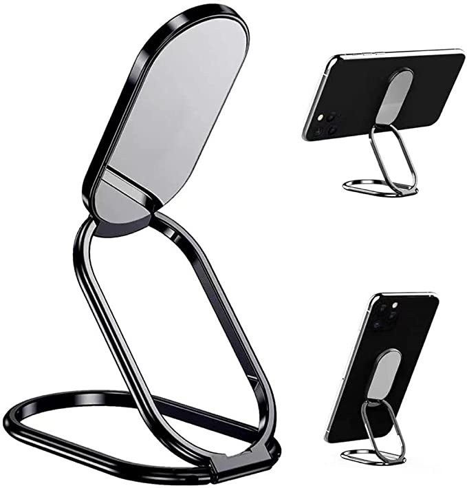 G S GOLDSTEIN STAR Finger Grip for Phone/Selfie Holder and Mobile Stand for iOS and Android Smartphones - Black