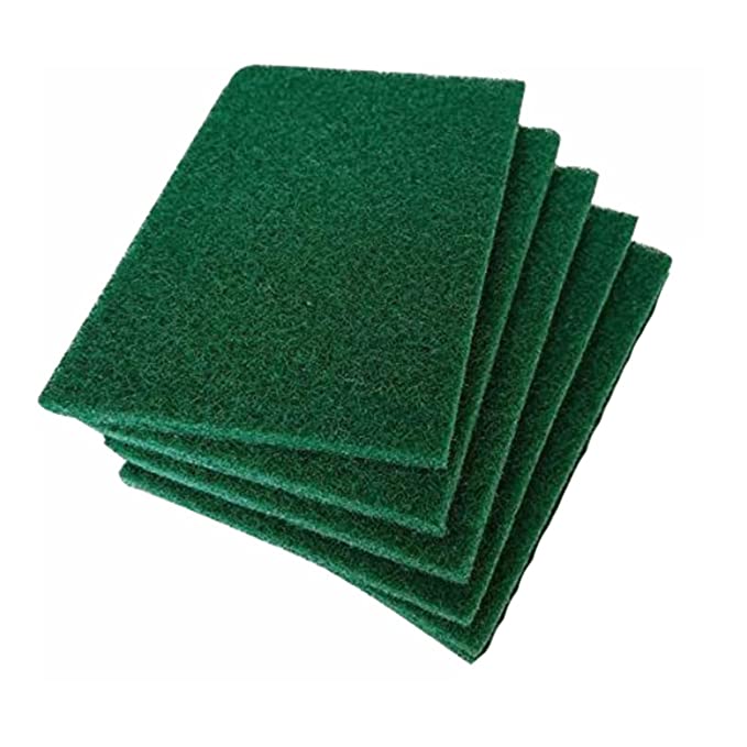 Signoraware Easy Shine Dish Wash Scrub Green Pad (8mm Thickness), Size 75*100mm, Set of 5, Green