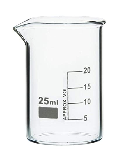 WITEG GLASS BEAKER 25 ML PACK OF 4