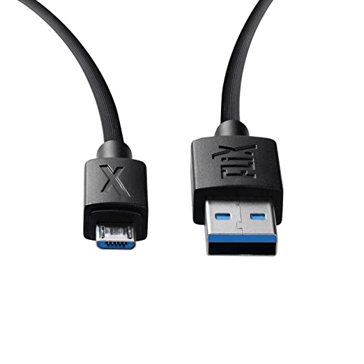 FLiX (Beetel USB to Micro USB PVC Data Sync & 2A Fast Charging Cable, Made in India, 480Mbps Data Sync, Solid Cable, 1 Meter Long USB Cable for Micro USB Devices (Black)(XCD-M11)