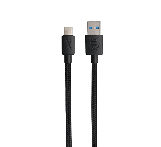 FLiX (Beetel USB to Type C PVC Data Sync & 2A Smartphone Fast Charging Cable, Made in India, 480Mbps Data Sync, Tough Cable, 1 Meter Long USB Cable for USB Type C Devices Black XCD-C12