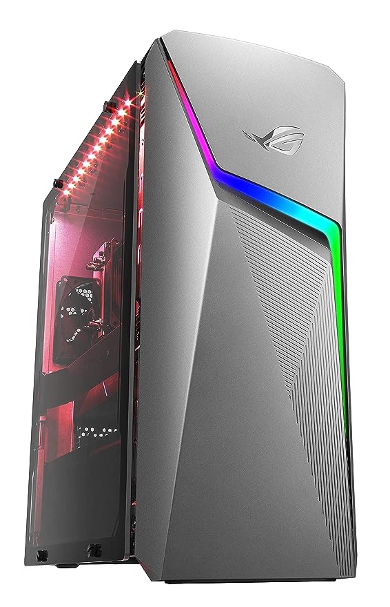ASUS ROG Strix GL10, 6 Cores AMD Ryzen 5-5600X 5th Gen, Gaming Desktop (8GB/1TB HDD + 512GB SSD/4GB NVIDIA GeForce GTX 1650 Graphics/Windows 11/with Keyboard & Mouse/Gray/8 Kg), G10DK-R5600X137W