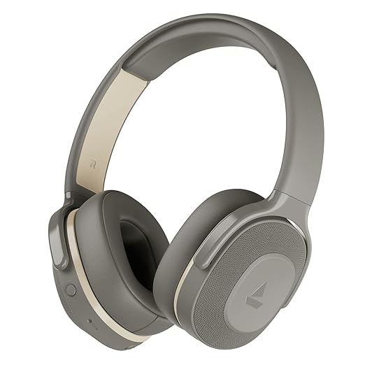 [Apply Coupon] - boAt Rockerz 425 Bluetooth Wireless On Ear Headphones Signature Sound, Enx Tech, ASAP Charge, 25H Playtime, Bluetooth V5.2, Dual Pairing with Mic (Ash Grey)