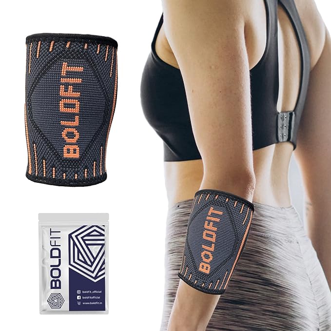 Boldfit Wrist Sleeves for Men & Women, Wrist Band/Wrap for Gym. Wrist Wrap/Straps Gym Accessories for Men & Women Hand Grip & Wrist Support. While Workout - Grey - Medium, (WristWrapGrayM)-1Pcs