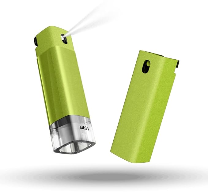 Gizga Essentials 3-in-1 Phone Cleaner, Laptop Screen Cleaner, Fingerprint-Proof Screen Cleaner Kit, Reusable, Phones, TV Screen Cleaner, Digital Gadgets Cleaner, Mist Spray Screen Cleaning Kit (Green)