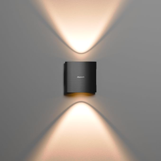 Murphy 2-Watt U-Shape Up Down Outdoor LED Wall Light with Aluminium IP65 Grade Waterproof Body Warm White, Pack of 1 (with 2 Years Warranty)